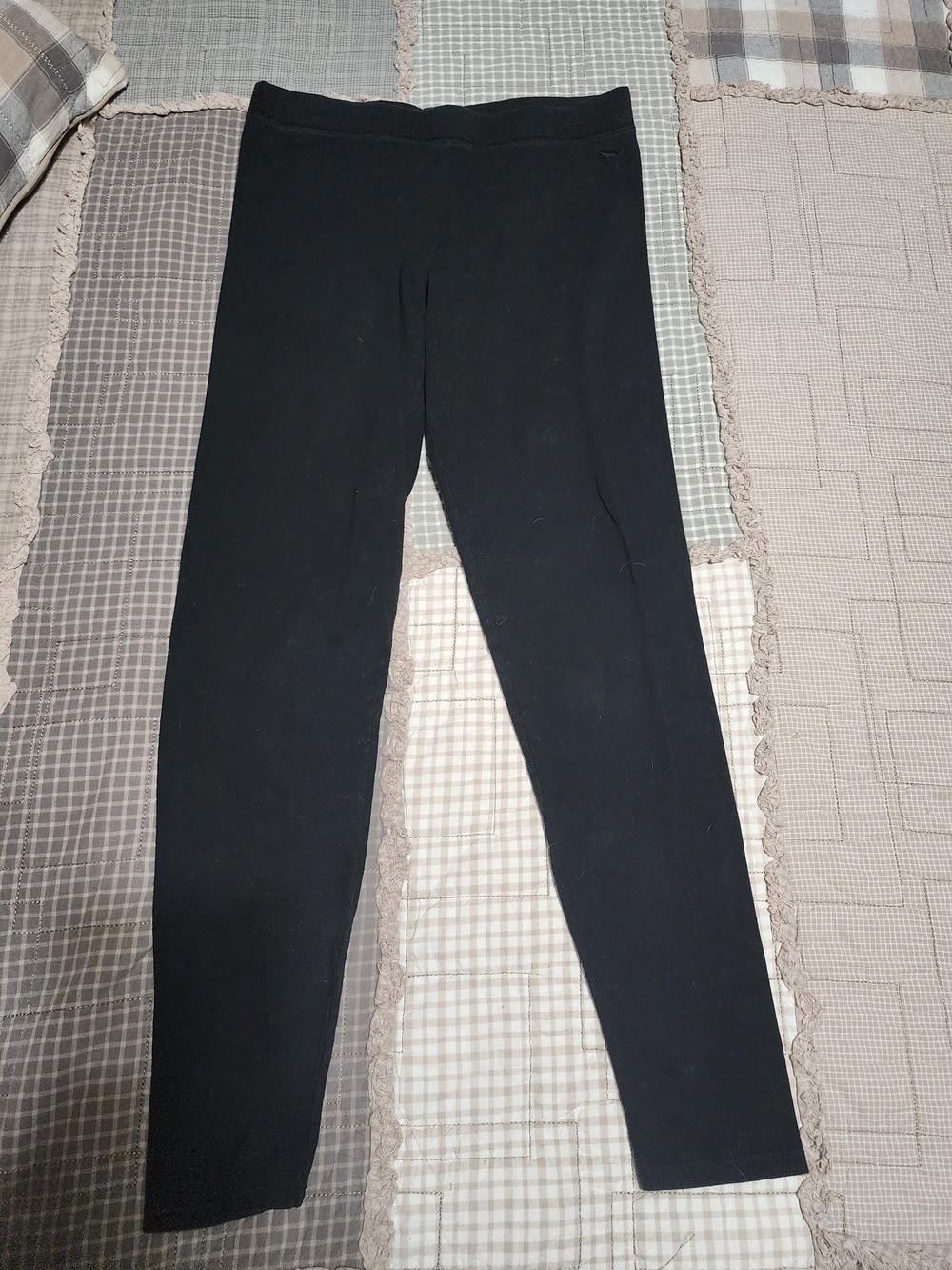PINK Victoria's Secret Black Ponte Leggings